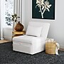 Linon Home Decor Products Boone Sherpa Sofa Bed, White (20S1010IVRYLMB01)~#|#~sp324685733_sc7