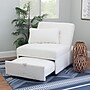 Linon Home Decor Products Boone Sherpa Sofa Bed, White (20S1010IVRYLMB01)~#|#~sp324685735_sc7