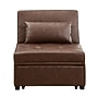 Linon Home Decor Products Boone Faux Leather Sofa Bed, Brown (19S1010BP)~#|#~sp324685832_sc7