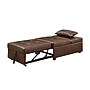 Linon Home Decor Products Boone Faux Leather Sofa Bed, Brown (19S1010BP)~#|#~sp324685833_sc7