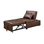 Linon Home Decor Products Boone Faux Leather Sofa Bed, Brown (19S1010BP)~#|#~sp324685834_sc7