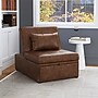 Linon Home Decor Products Boone Faux Leather Sofa Bed, Brown (19S1010BP)~#|#~sp324685835_sc7