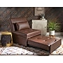Linon Home Decor Products Boone Faux Leather Sofa Bed, Brown (19S1010BP)~#|#~sp324685837_sc7