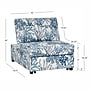 Linon Home Decor Products Boone Fabric Sofa Bed, Ocean Coral (24S1010CRL)~#|#~sp324685968_sc7
