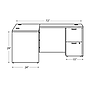 HON Mod 66"W Laminate L-Station Desk, Desert Oak (HONMOD313)~#|#~sp324685987_sc7