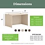 HON Mod 48"W Laminate Desk Shell, Desert Oak Finish, Desert Oak (HONMOD239)~#|#~sp324686066_sc7