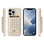 Argento FLNT MagSafe Silicone MG Phone Case with Suction Cup Wallet for iPhone 16 Pro MAX, Beige (IC028-6X-GRG)~#|#~sp324945469_sc7