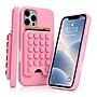 Argento FLNT 16Pro MAX Silicone MG Case with Suction Cup Wallet, Pink (IC028-6X-RDP)~#|#~sp324945591_sc7