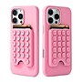 Argento FLNT 16Pro MAX Silicone MG Case with Suction Cup Wallet, Pink (IC028-6X-RDP)~#|#~sp324945593_sc7
