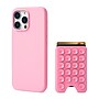 Argento FLNT 16Pro MAX Silicone MG Case with Suction Cup Wallet, Pink (IC028-6X-RDP)~#|#~sp324945594_sc7