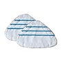 True & Tidy Reusable Microfiber 12.5" Steam Mop Wet Mop Pads, White/Blue, 2/Pack (MP-500)~#|#~sp324946103_sc7