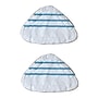 True & Tidy Reusable Microfiber 12.5" Steam Mop Wet Mop Pads, White/Blue, 2/Pack (MP-500)~#|#~sp324946104_sc7