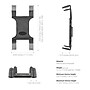 Arkon Mounts Slim-Grip Cup-Holder Tablet Mount with 3.75-In. Shaft, Black (TABRM023)~#|#~sp324946407_sc7