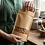 Excello Brands 9.6" x 4.5" Stand-Up Kraft Bags with Clear Window, Brown, 5/Pack (STBG-MD-5PK)~#|#~sp325129296_sc7