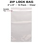 Excello Brands 4" x 6" Resealable Zip Bags, Clear, 10/Pack (ZLB-4X6-10PK)~#|#~sp325129304_sc7