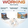 Delton D5 Wireless Display Transmitter, USB-C, White (DVAD5TWH)~#|#~sp325130613_sc7