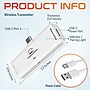 Delton D5 Wireless Display Transmitter, USB-C, White (DVAD5TWH)~#|#~sp325130617_sc7