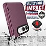 SaharaCase Hinge Protection Phone Case with Screen Protector for iPhone DUO, Shock Absorbing, Dark Pink (CP01221)~#|#~sp325139303_sc7
