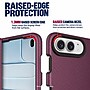 SaharaCase Hinge Protection Phone Case with Screen Protector for iPhone DUO, Shock Absorbing, Dark Pink (CP01221)~#|#~sp325139306_sc7