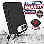 SaharaCase Hinge Protection Phone Case with Screen Protector for iPhone DUO, Shock Absorbing, Black (CP01219)~#|#~sp325139327_sc7