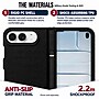 SaharaCase Hinge Protection Phone Case with Screen Protector for iPhone DUO, Shock Absorbing, Black (CP01219)~#|#~sp325139330_sc7