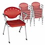 Regency Rico Plastic Classroom Training Stacking Chair, Red, 11/Pack (306-RD-11PK)~#|#~sp325198702_sc7