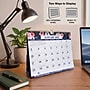 2027 Excello Brands 8.5" x 3.75" Monthly Desk or Wall Calendar, Navy Floral (DKWC-CY27-8511-84)~#|#~sp325198926_sc7