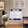 2027 Excello Brands 8.5" x 3.75" Monthly Desk or Wall Calendar, Navy Floral (DKWC-CY27-8511-84)~#|#~sp325198927_sc7