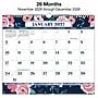 2027 Excello Brands 8.5" x 3.75" Monthly Desk or Wall Calendar, Navy Floral (DKWC-CY27-8511-84)~#|#~sp325198928_sc7