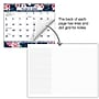 2027 Excello Brands 8.5" x 3.75" Monthly Desk or Wall Calendar, Navy Floral (DKWC-CY27-8511-84)~#|#~sp325198929_sc7