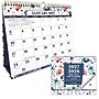 2027 Excello Brands 8.5" x 3.75" Monthly Desk or Wall Calendar, Colorful Botanicals (DKWC-CY27-8511-30)~#|#~sp325198932_sc7