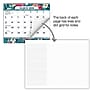 2027 Excello Brands 8.5" x 3.75" Monthly Desk or Wall Calendar, Teal Floral (DKWC-CY27-8511-17)~#|#~sp325198944_sc7