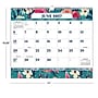 2027 Excello Brands 8.5" x 3.75" Monthly Desk or Wall Calendar, Teal Floral (DKWC-CY27-8511-17)~#|#~sp325198945_sc7