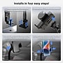 Arkon Mounts eat Rail or Floor Mount with Mega Grip Phone Holder for Cars and Trucks, Black (SM488L22)~#|#~sp325263884_sc7