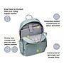 Delsey Paris Sunny Laptop Compatible Backpack, Sage Green (40362260033)~#|#~sp325263935_sc7