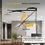 Mount-It! Flip-Down Ceiling TV Mount for 23" to 55" TVs, Holds Up to 44 lbs., Black (MI-4225XL)~#|#~sp325264101_sc7