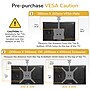 Mount-It! Flip-Down Ceiling TV Mount for 23" to 55" TVs, Holds Up to 44 lbs., Black (MI-4225XL)~#|#~sp325264102_sc7