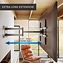 Mount-It! Full-Motion TV Wall Mount with Extra-Long Extension for 43" to 100" TVs, Holds Up to 132 lbs., Black (MI-401)~#|#~sp325264119_sc7
