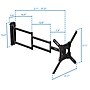 Mount-It! Full-Motion TV Wall Mount with Extra-Long Extension for 23" to 65" TVs, Holds Up to 77 lbs., Black (MI-402)~#|#~sp325264147_sc7