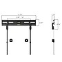 Mount-It! No-Stud Fixed TV Wall Mount for 23" to 65" TVs, Holds Up to 77 lbs., Black (MI-378)~#|#~sp325264170_sc7