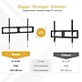Mount-It! Heavy-Duty XXL Fixed TV Wall Mount for 37" to 140" TVs, Holds Up to 275 lbs., Black (MI-14011)~#|#~sp325264187_sc7