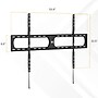 Mount-It! Heavy-Duty XXL Fixed TV Wall Mount for 37" to 140" TVs, Holds Up to 275 lbs., Black (MI-14011)~#|#~sp325264193_sc7
