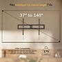 Mount-It! Heavy-Duty XXL Tilting TV Wall Mount for 37" to 140" TVs, Holds Up to 275 lbs., Black (MI-14012)~#|#~sp325264205_sc7