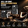 SaharaCase Heavy-Duty Kickstand Hinge Case with Screen Protector for iPhone Duo, Black (CP01218)~#|#~sp325264233_sc7
