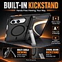 SaharaCase Heavy-Duty Kickstand Hinge Case with Screen Protector for iPhone Duo, Black (CP01218)~#|#~sp325264236_sc7