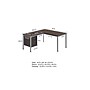 Boss Office Products Simple System 60"W L-Shaped Desk with File Pedestal, Driftwood (SGSD029-101)~#|#~sp325264295_sc7