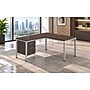 Boss Office Products Simple System 60"W L-Shaped Desk with File Pedestal, Driftwood (SGSD029-101)~#|#~sp325264296_sc7