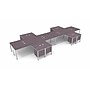 Boss Office Products Simple System 66"W L-Shaped Desk with File Pedestal, Driftwood, 8/Set (SGSD028-102)~#|#~sp325264347_sc7