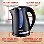 Brentwood 1.7L Cordless Electric Kettle with 24-oz. Vacuum-Insulated Water Bottle, Black/Silver (KITBTWKETTLE01)~#|#~sp325264463_sc7