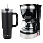 Brentwood 12-Cup Automatic Drip Coffee Maker with 40-oz. Stainless Steel Tumbler Cup, Black (KITBTWCOFFEE08)~#|#~sp325264491_sc7